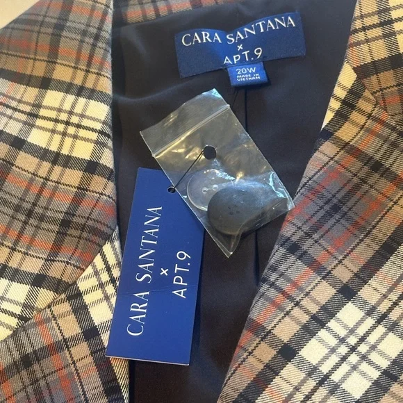 Cara Santana x Apt 9 Women’s menswear Blazer - Picture 6 of 12